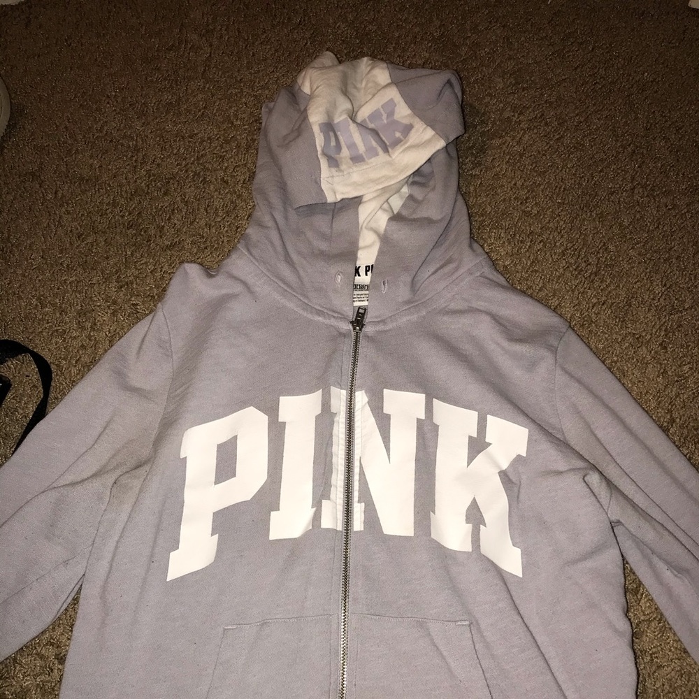 A purple victoria secret jacket